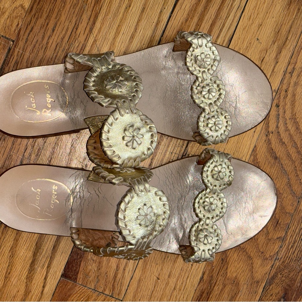 Jack Rogers Gold Women's Sandals